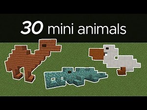 30 Mini Animal Designs in Minecraft
