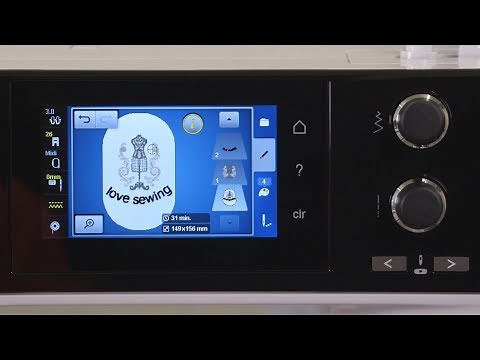 Tutorial Sticken: Stickmuster editieren mit der B 500, 535, B 540, B 570 QE und B 590