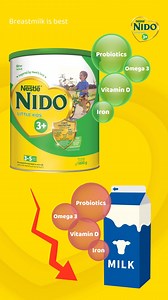 Unlike liquid cow milk, NIDO 3+ is fortified with essential nutrients found in breastmilk. #NIDO #YourActOfLove #ChildNutrition | NIDO Arabia | Facebook