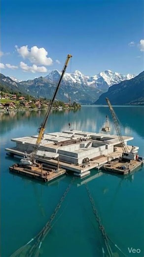 Extreme Lake Build: Floating luxury mansion