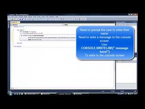 VB Tutorial 2 - Reading and Writing to the Console