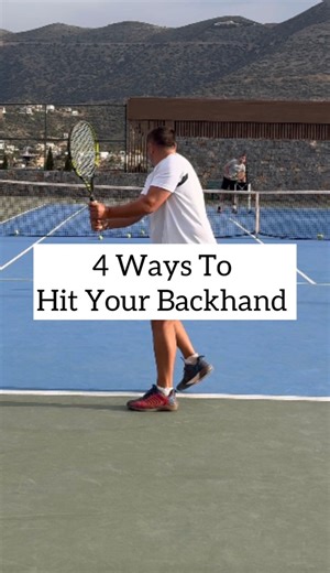 107K views · 503 reactions | 4 Ways To Hit A Two-Handed Backhand  1. Racket drops early (Venus Williams style) good for producing topspin and easy to time but lacks power  2. Racket straight back (Hewitt style) good for timing and dealing with fast balls 3. Racket above the grip (Djokovic style) great for producing power  4. Racket directly above grip (Sharapova style) allows for maximum room to build acceleration but timing suffers  | Top Tennis Training | Facebook