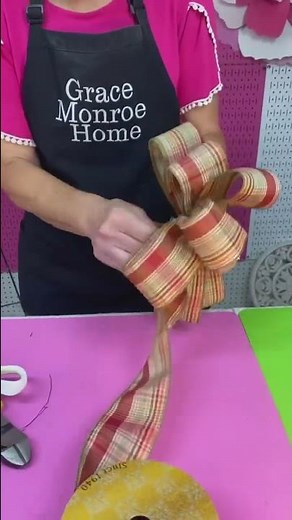 How to make a Hand Tied Bow - Easy Bow #crafts #bows #bowmaking (full tutorial In description)