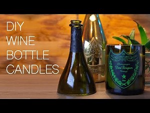 How To Make Champagne, Wine & Beer Bottle Candles