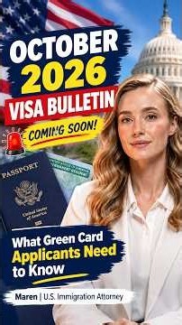 October 2026 Visa Bulletin — Important Green Card Update 🚨