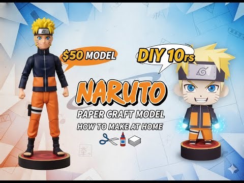 I Made a Naruto Figure for only ₹10! (Step-by-Step) 🦊🔥