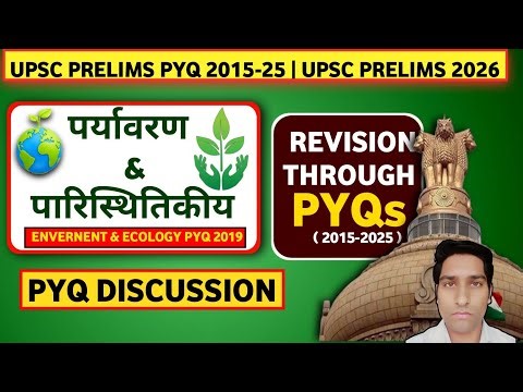 Upsc Prelims Environment & Ecology Pyq Analysis 2015-2025 |GS Paper -1|2019|Set- A|Upsc Prelims 2026