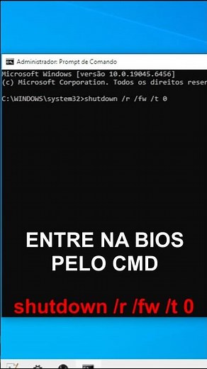 ENTRE AGORA NA BIOS PELO CMD!
