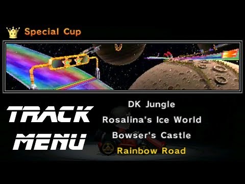 Interactive track selection menu - Mario Kart 7 track in-depth guides