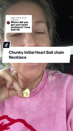 Replying to @Erin_msn This initial heart necklace is one on my favorite necklaces ♥️ quality is so good too #initialnecklace #initialheartnecklace #necklace #giftsforher #tiktokshopholidayhaul