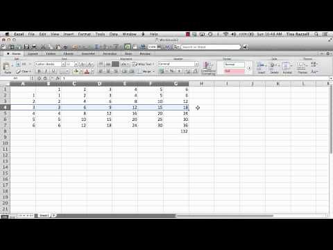 How to Sum a Row or Column of Numbers in Excel