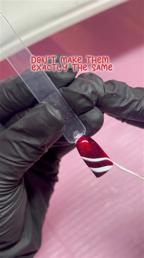 Easy Candy Cane Tutorial!❤️ #ytshorts #nailtutorial #candycane #nailart #trending #christmas