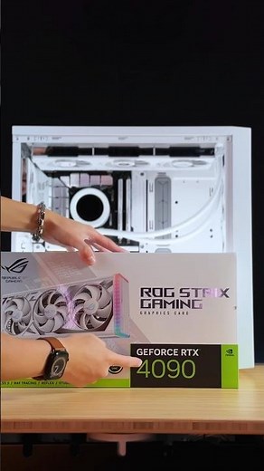 The ALL WHITE ROG Strix RTX 4090 Unboxing and Installation