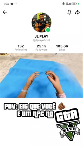 Eis que você acorda como um NPC do GTA V #gta #gtaonly #gtav #gtaonlineheists #gtaonline #gtarp