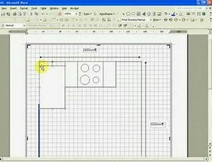 Simple Kitchen Design Using MS Word - Part 7a