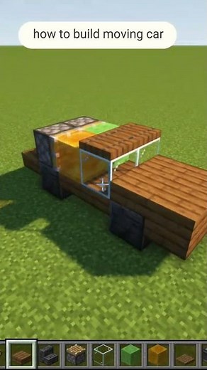 Minecraft :How to make a Moving Car!!