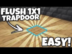 EASY 1x1 Flush Trapdoor In Minecraft Bedrock 1.17!!! (PS4, PS5, Xbox, Windows 10, MCPE, Switch)