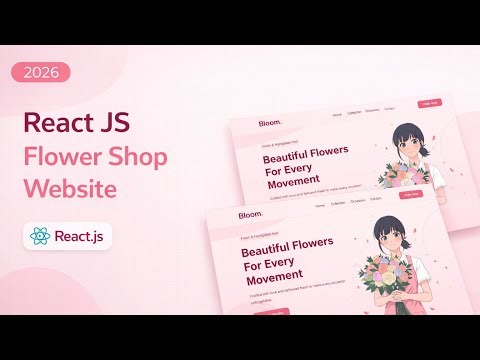 Build a Full Flower Shop Website in React Js | Fast Code