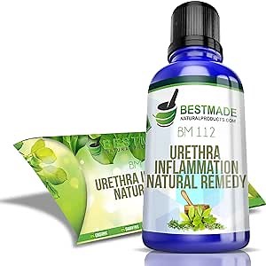 Bestmade Urethra Inflammation Natural Remedy BM112 - Natural Support for Urinary Comfort and Health, 30 mL Drops