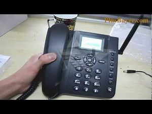 Quadband Wireless Desk Phone with SMS Function - 2.4 Inches