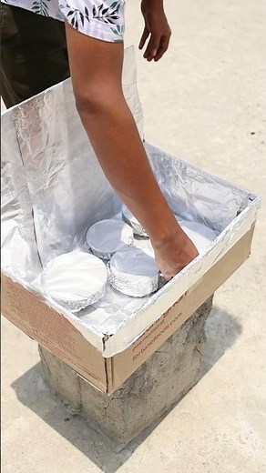 Home Made solar Cooker -#shorts