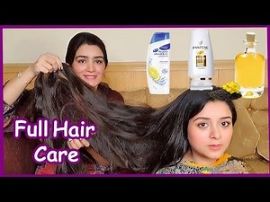 3.7M views · 75K reactions | My Daughter's Full Hair Care Routine, Shampoo, Conditioner, Hair Oil & Beauty Drink Etc @Remedies with Khanum #haircare #hairoil #remedieswithkhanum #hairgrowth Buy Mastard oil, Pure Olive Oil, Vitamin E Oil, Aloevera, Rose Water Here https://chiltanpure.com | Tarkaa and Beauty Blog | Facebook