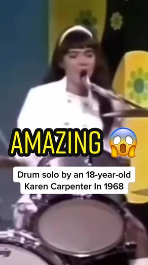 Impressive Drum Solo by Talented 18-Year-Old Karen Carpenter
