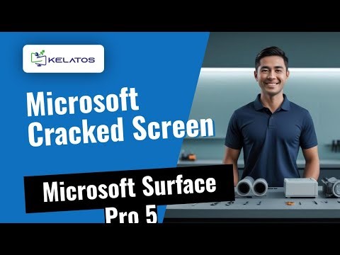 Laptop Microsoft Surface Pro 5 cracked screen, screen replacement 🔧