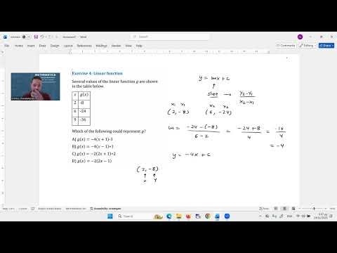 (s4e4) Linear function SAT Math solution