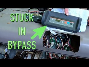Hayward pool heater STUCK in BYPASS mode. DISPLAY BOARD REPLACEMENT #hayward #pool