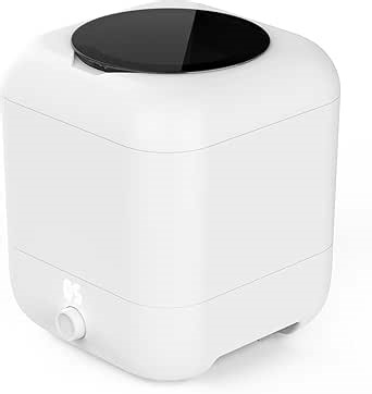 Portable Washing Machine, Cordless Mini Washing Machine with 2000mAh, Rechargeable Charge 1 Time and Up to Use 10 Times, 5L Portable Washer Machine for Baby Clothing, Underwear, Camping, RV Travel