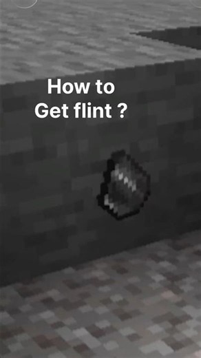 How to get flint in #minecraft