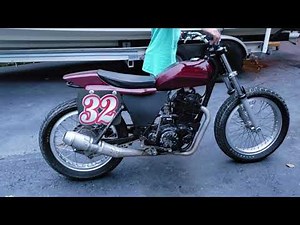 TT500 flat track race bike C&J frame