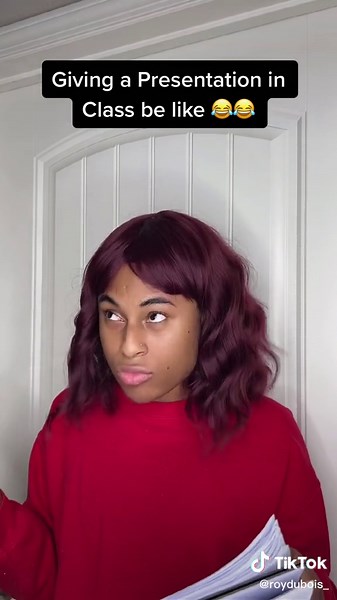 Giving a Presentation in Class be like 😂😂