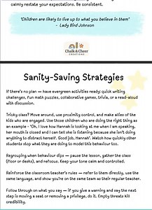 Relief Teacher Survival Guide: Practical Tips & Strategies (PDF Download) - Etsy Canada