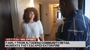 “The kids started to get nervous, and then they looked outside and they saw the flames,” Erion Taylor says. “Are we gonna die?” one of Taylor’s children remembers asking. The Taylor family from Altadena, California describe their harrowing escape from the Eaton Fire. | ABC News Live