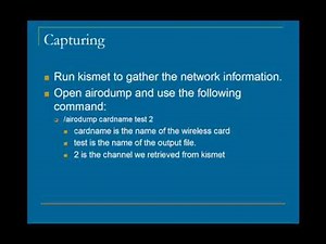Cracking Wireless Networks Netstumbler
