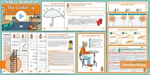 The Journey to Cursive: The Letter 'u' (Ladder Family Help Card 3) KS2 Activity Pack