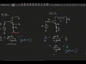 Lecture 12 (3): Summary: VCVS, VCCS, CCCS and CCVS using an NMOS transistor