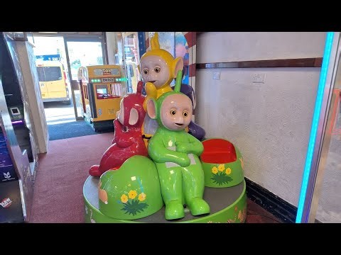 2000s Jolly Roger Teletubbies Carousel Coin Operated Ride
