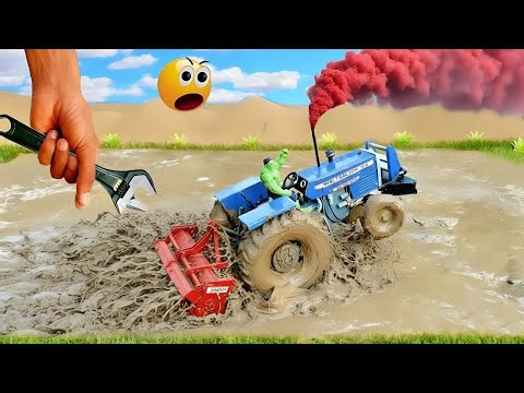 TOPMost Creative Scientific Idea | Mini Tractor Is Plowing In Mud ‪@MiniTractor100‬