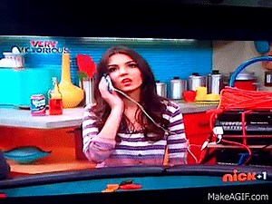 Victorious tori electric shock (on phone) on Make a GIF