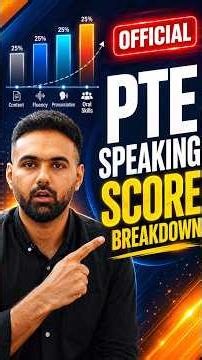 PTE Speaking Score Distribution - Practice Plan #shorts #youtubeshorts #pte #ptespeaking