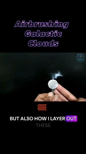 Airbrushing a Realistic Galaxy Nebula | Cosmic Art in Motion ✨ #galaxyairbrush #airbrush