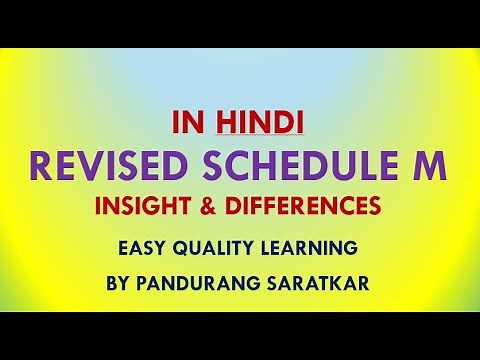 REVISED SCHEDULE M DIFFERENCES