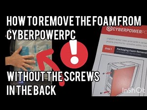 How To Remove The Foam From CyberpowerPC #cyberpowerPC #instructions #howto #computer #pcgaming #pc
