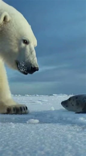 Polar Bear Hunt Fails as Seal Vanishes Into Ice 🐻‍❄️