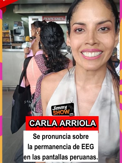 Carla Arriola y la continuidad de EEG en TV Peruana