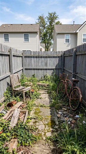 Transforming an overgrown, forgotten backyard space into a premium modern patio from scratch.Watch the complete step-by-step timelapse of this backyard transformation. We took a messy, overgrown alleyway and built a custom wooden fence, premium pergola, and modern tile patio. True progress from start to finish. #BackyardTransformation #patiobuild #diyproject #satisfyingbuild #gardenmakeover