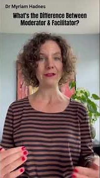 What's the Difference between Moderator and Facilitator? #shorts